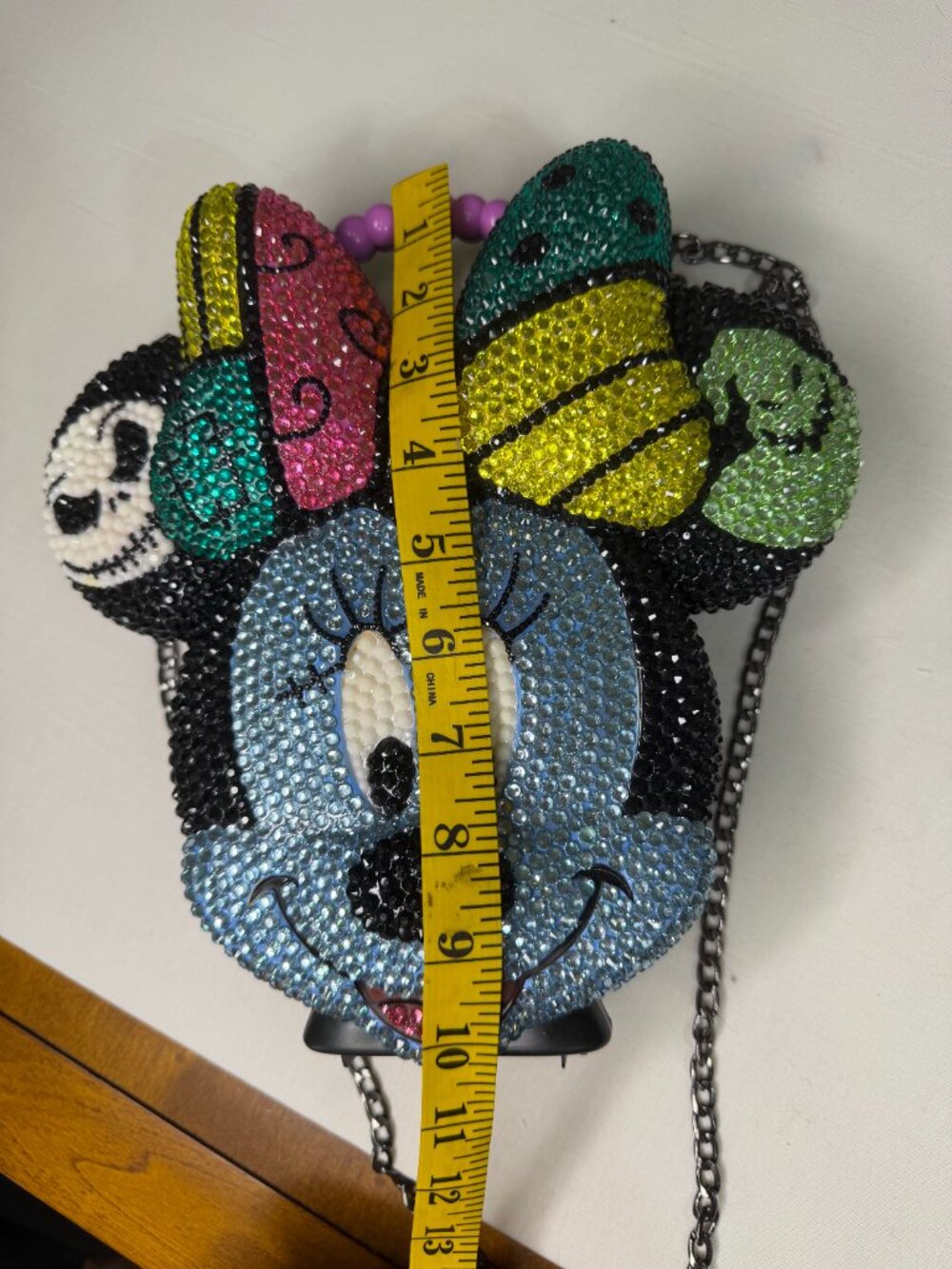 Disney Tara Toy Corp Rhinestone Novelty Character Purse Crystal Crossbody Bag - Picture 11 of 13